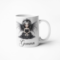 Gothic doll with wings coffee mug