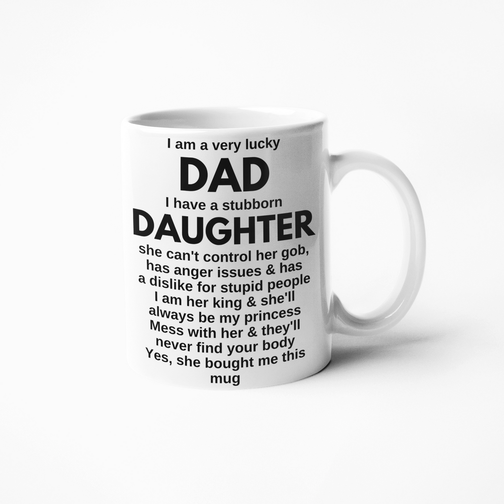 Dad from daughter coffee mug Fathers day birthday Christmas