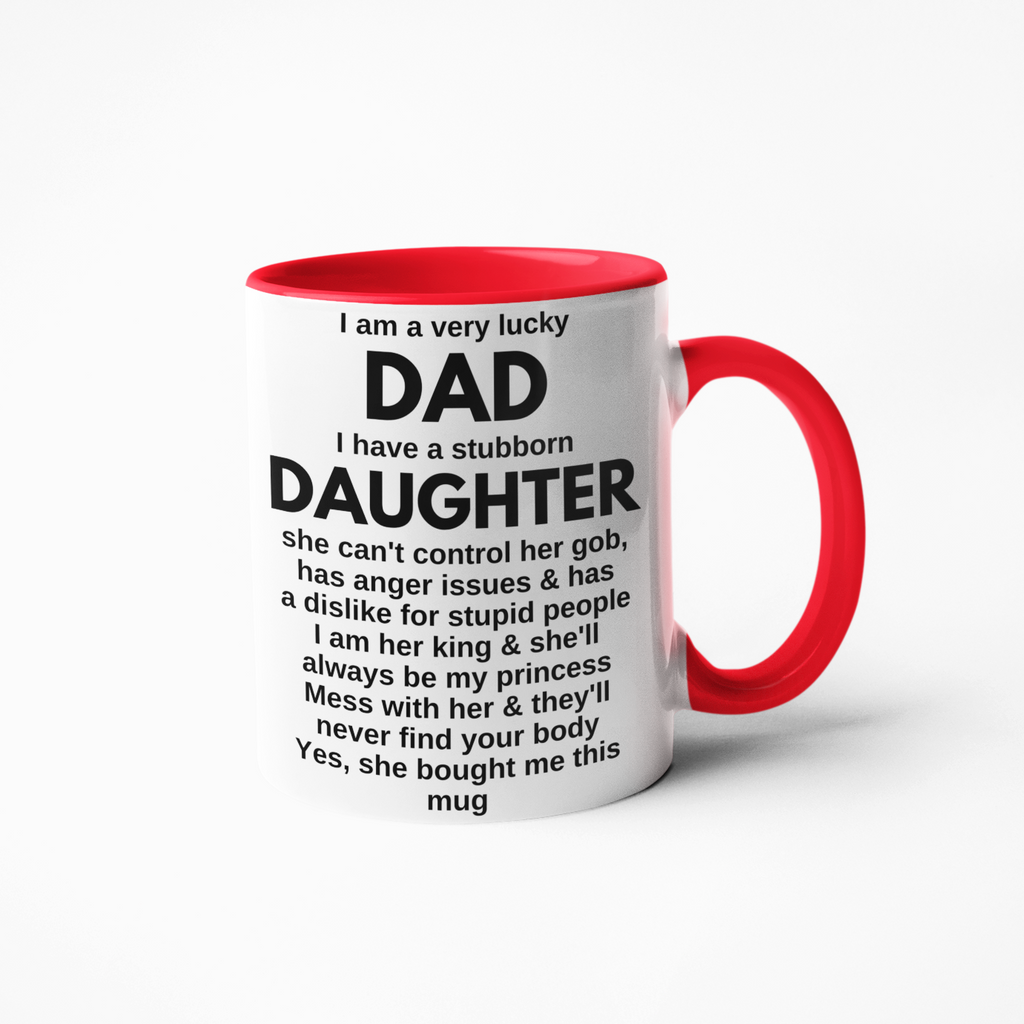 Dad from daughter coffee mug Fathers day birthday Christmas