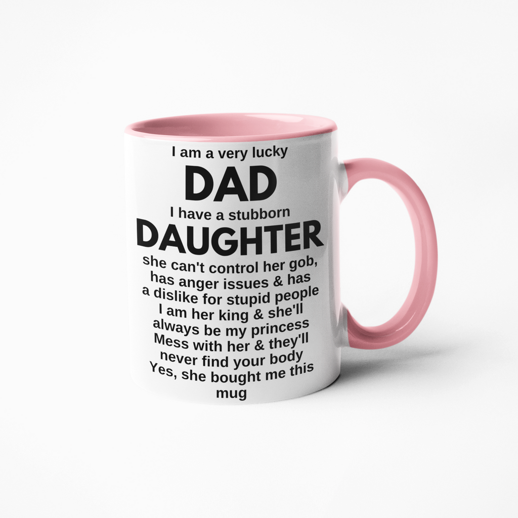 Dad from daughter coffee mug Fathers day birthday Christmas