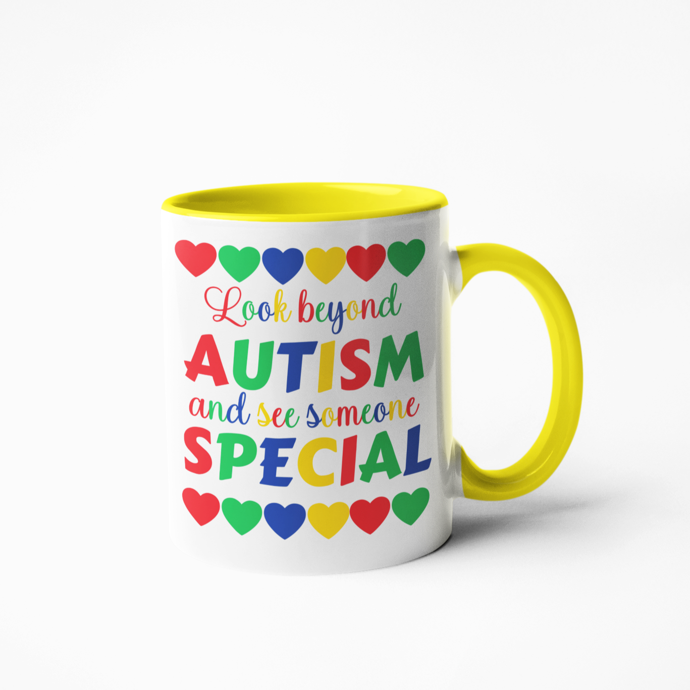 Look beyond autism coffee mug