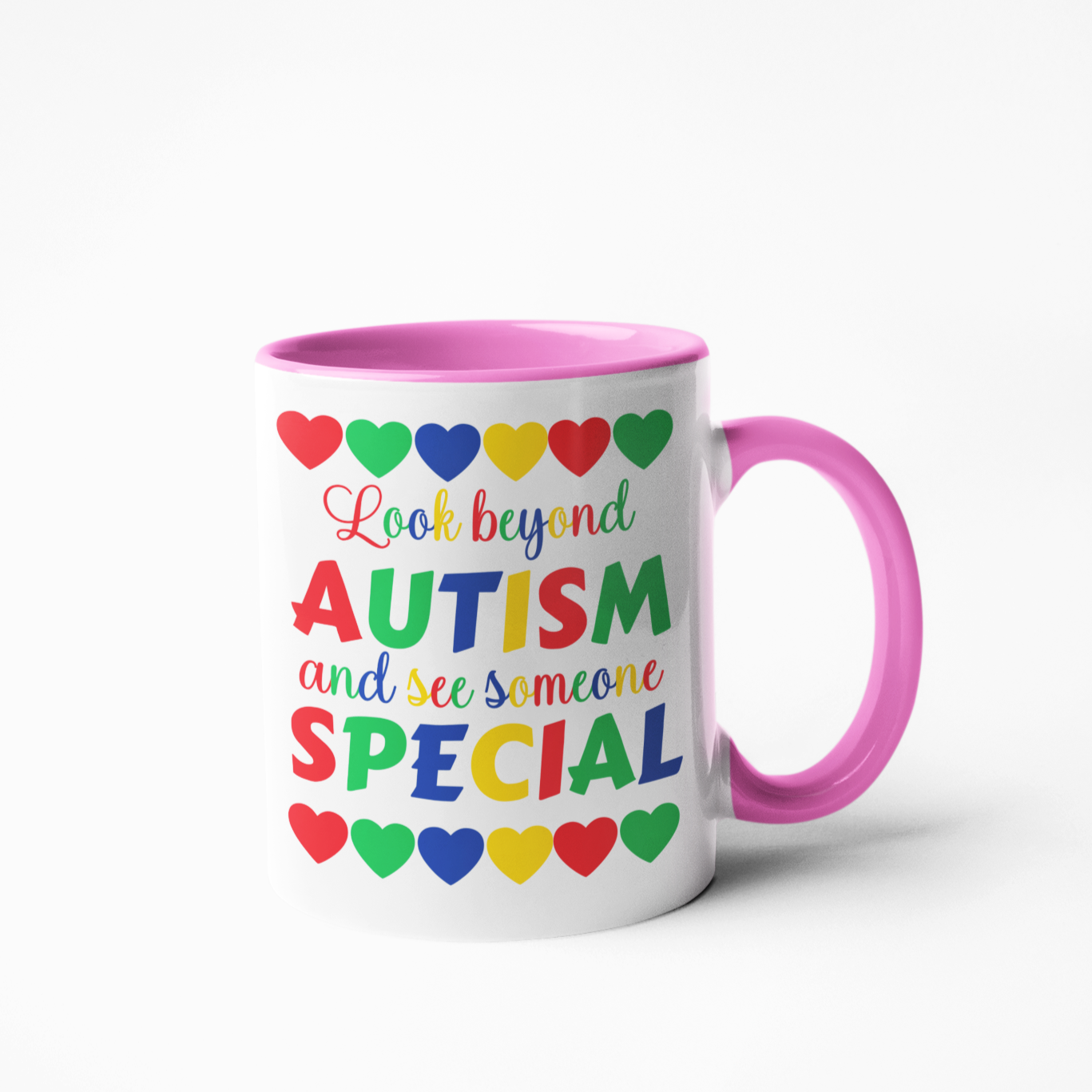 Look beyond autism coffee mug