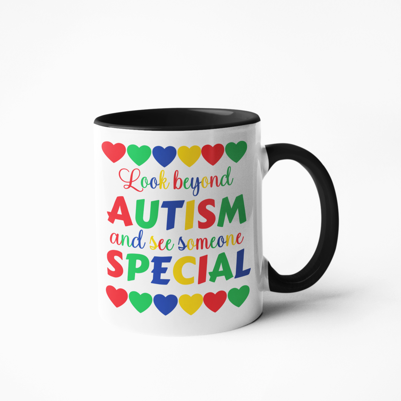 Look beyond autism coffee mug