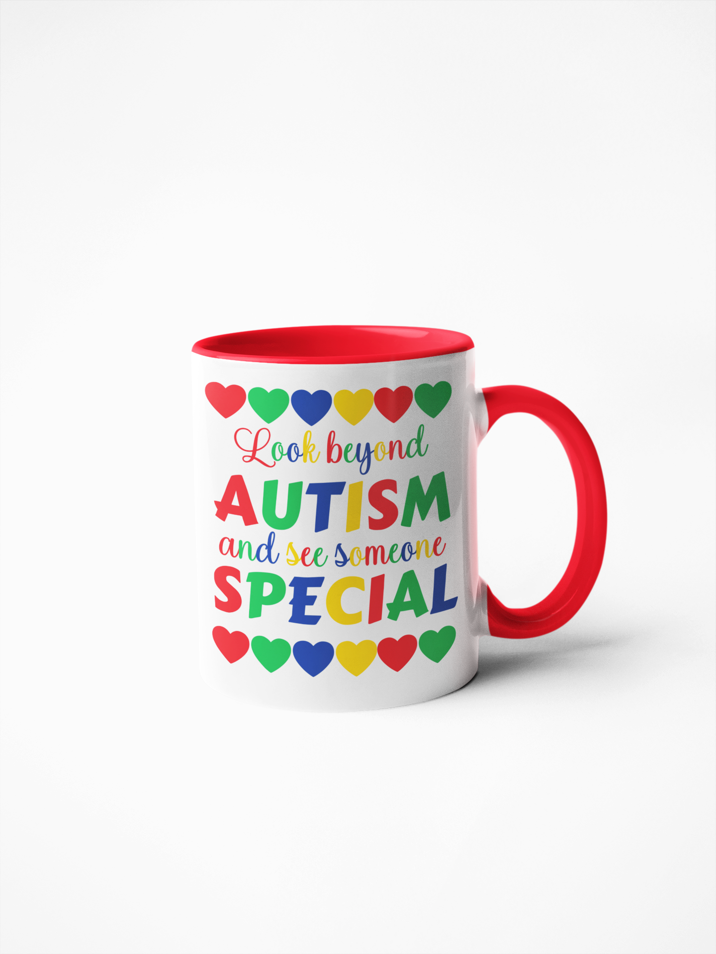 Look beyond autism coffee mug