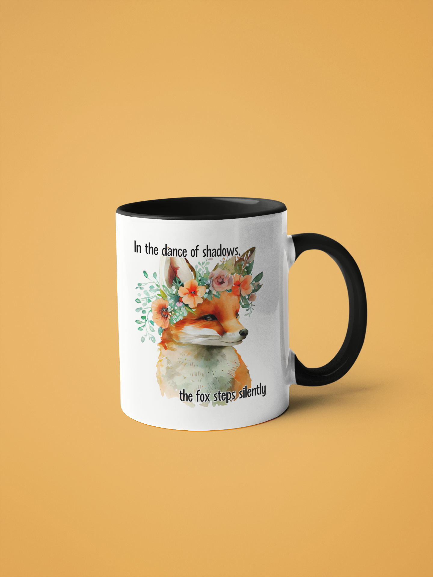 Fox quote mug tumbler coaster set for birthdays of Christmas