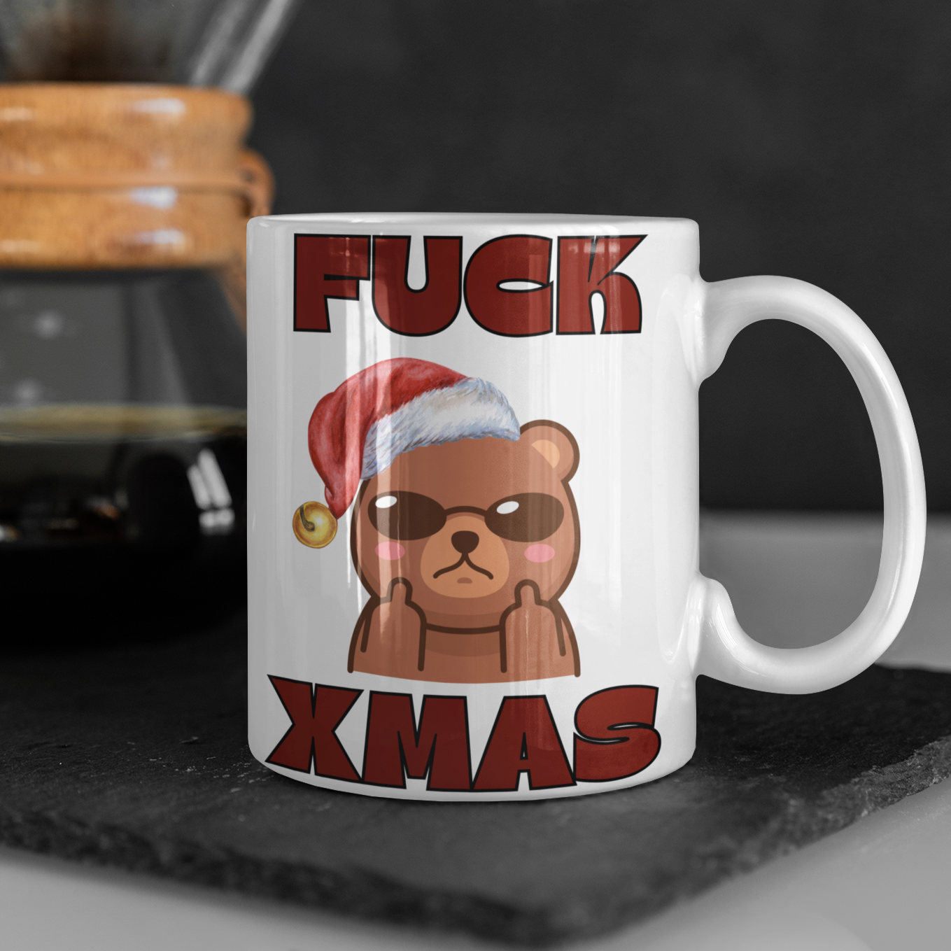 fuck xmas funny coffee mug