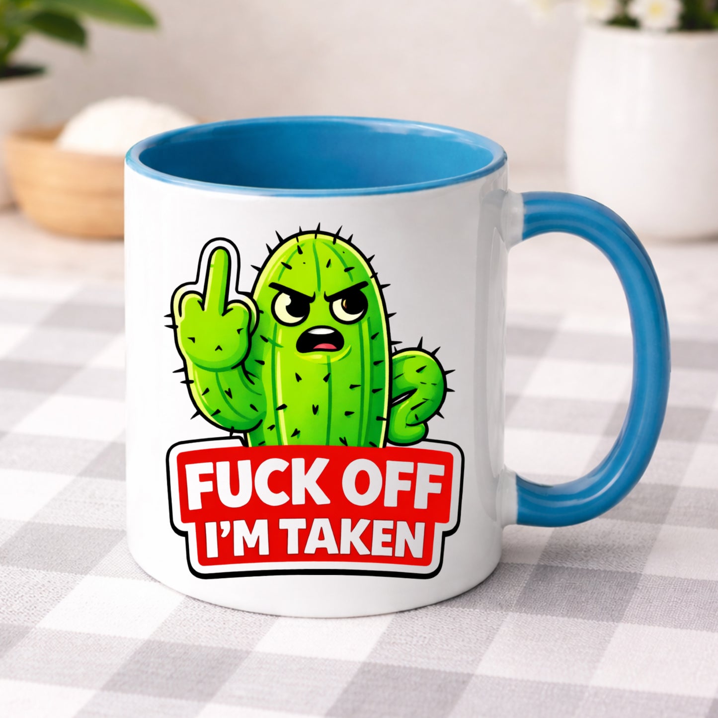 Fuck Off I’m Taken Mug or Tumbler | Funny Rude Valentine Gift for Couples