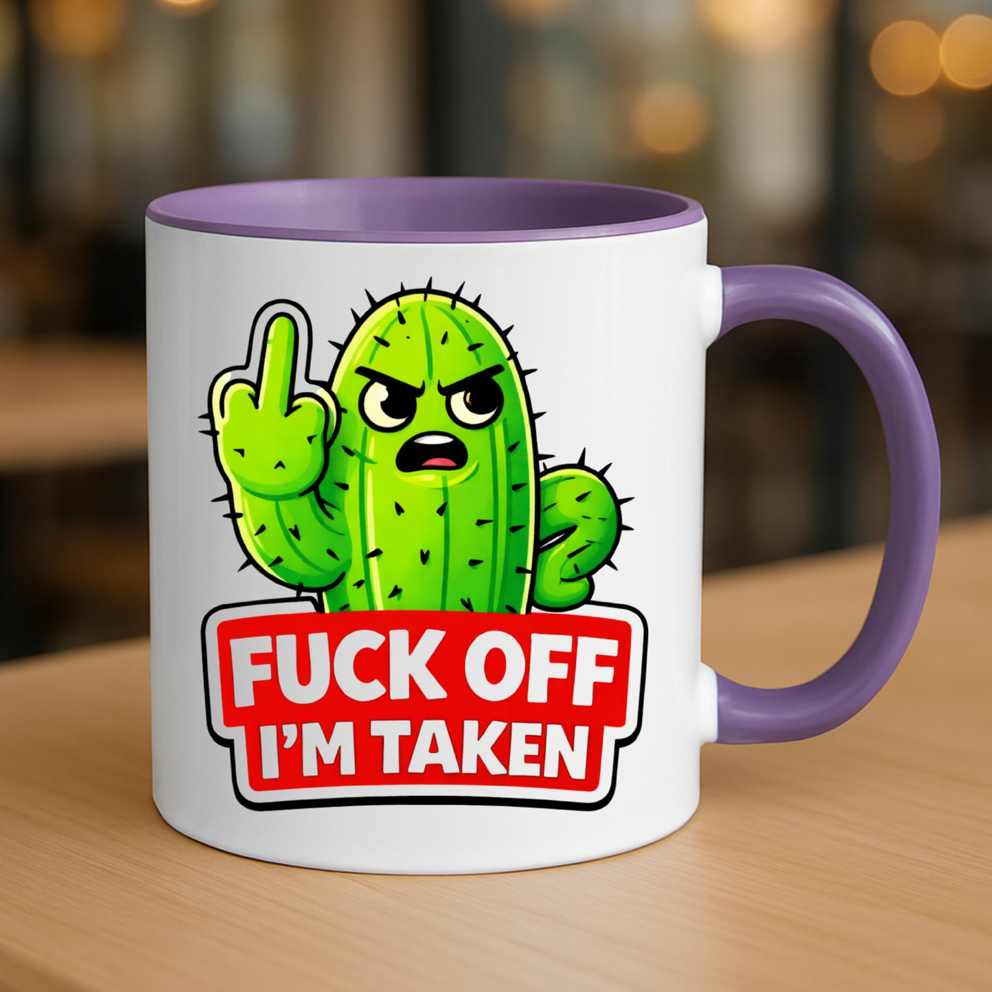 Fuck Off I’m Taken Mug or Tumbler | Funny Rude Valentine Gift for Couples