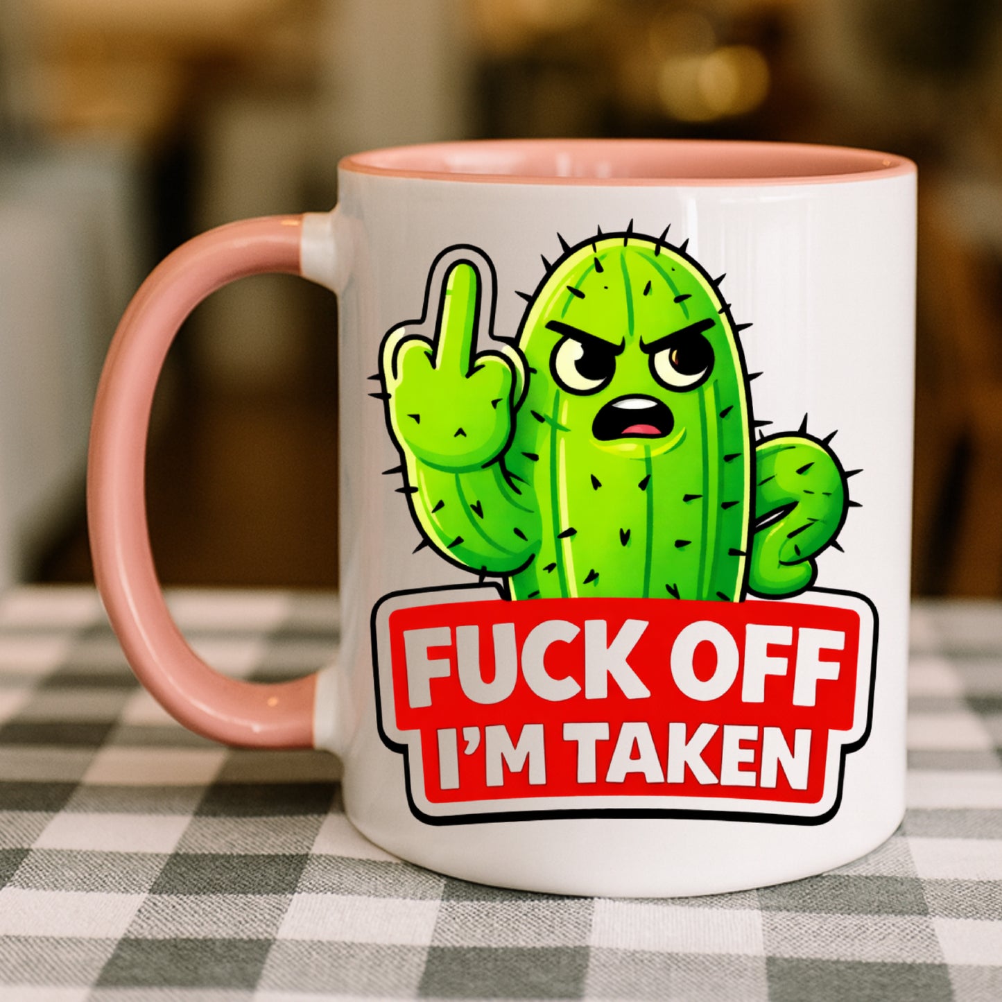 Fuck Off I’m Taken Mug or Tumbler | Funny Rude Valentine Gift for Couples