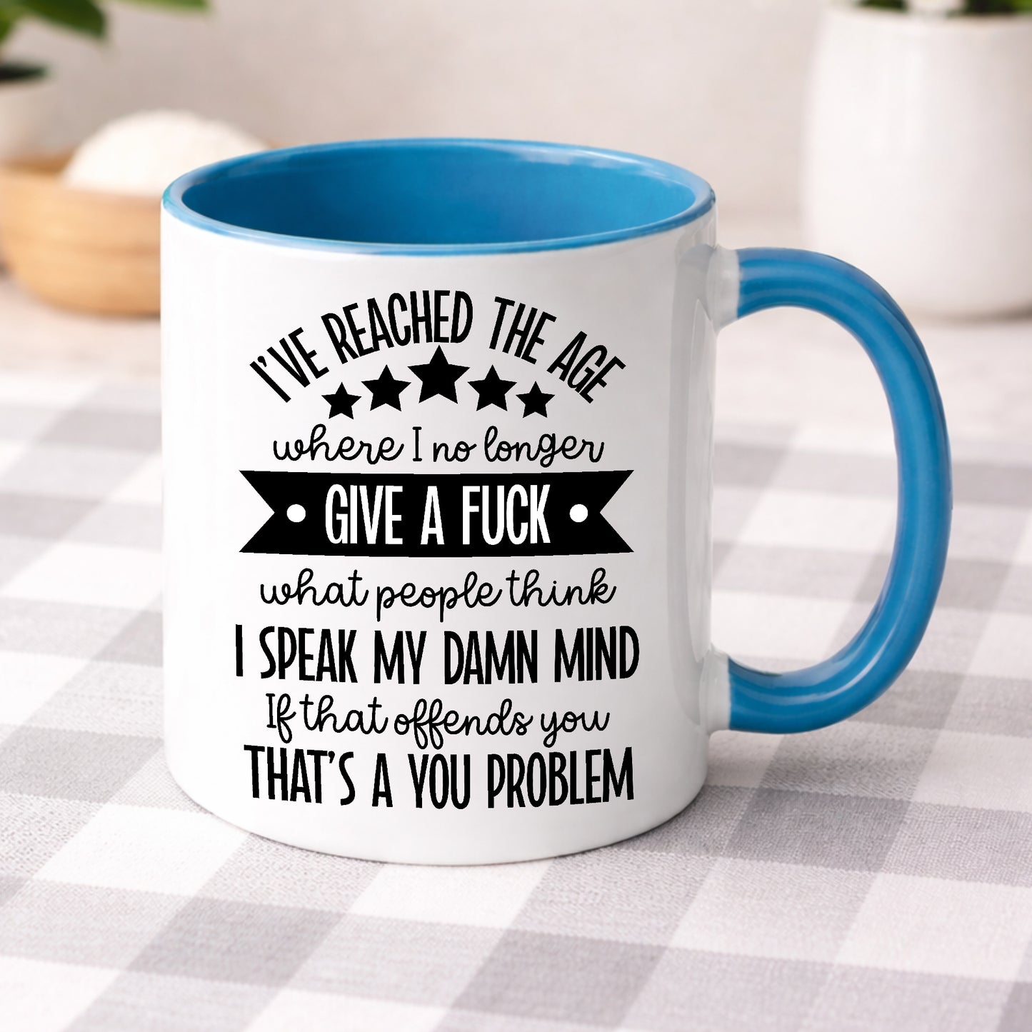 Give a Fck Rude Birthday Mug Funny Swear Word Coffee Mug | Adult Humour Gift