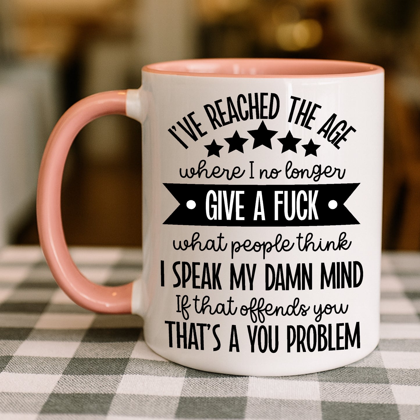 Give a Fck Rude Birthday Mug Funny Swear Word Coffee Mug | Adult Humour Gift