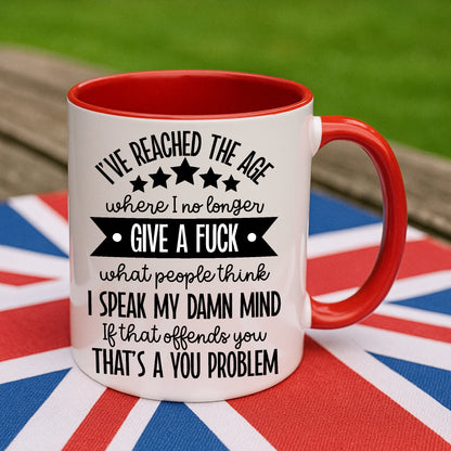 Give a Fck Rude Birthday Mug Funny Swear Word Coffee Mug | Adult Humour Gift