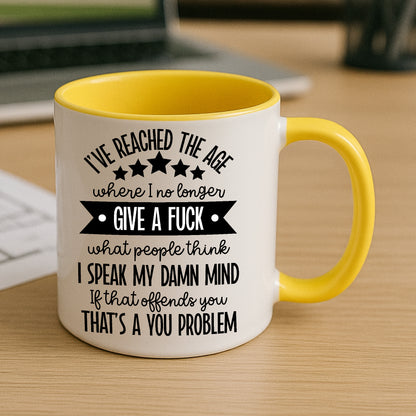 Give a Fck Rude Birthday Mug Funny Swear Word Coffee Mug | Adult Humour Gift