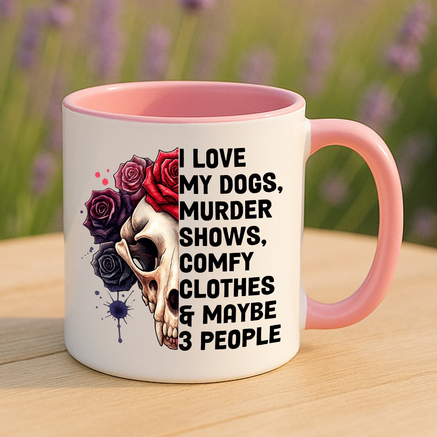 Funny Dog Mug | Murder Show Coffee Cup | Novelty Gift for Dog Lovers