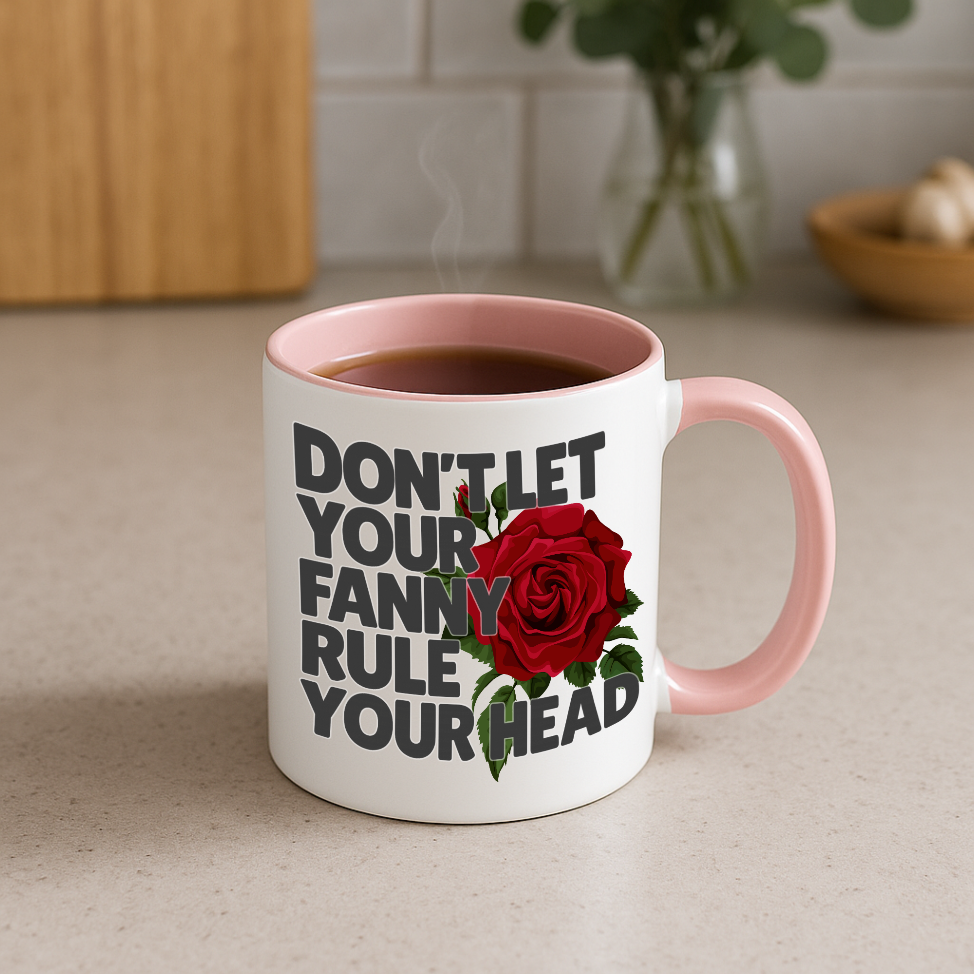 Don't Let Your Fanny Rule Your Head Mug – Movie Merch from Wax Whips & My Hairy Bits