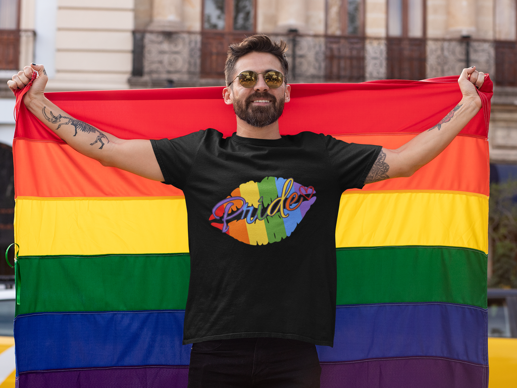 Gay pride lips LGBTQIA t-shirt