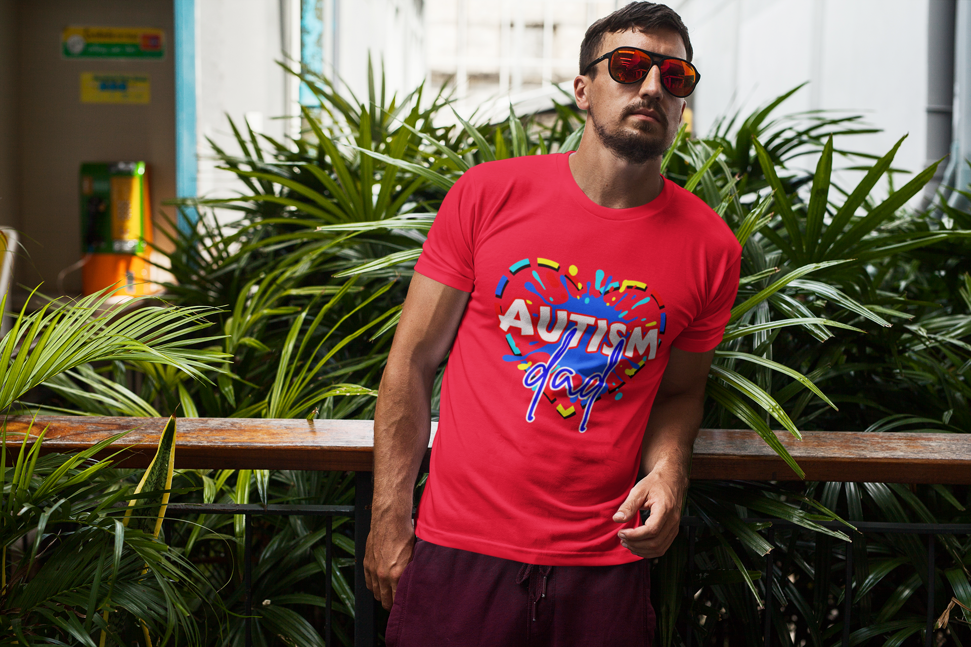 Autism dad t-shirt in various colours