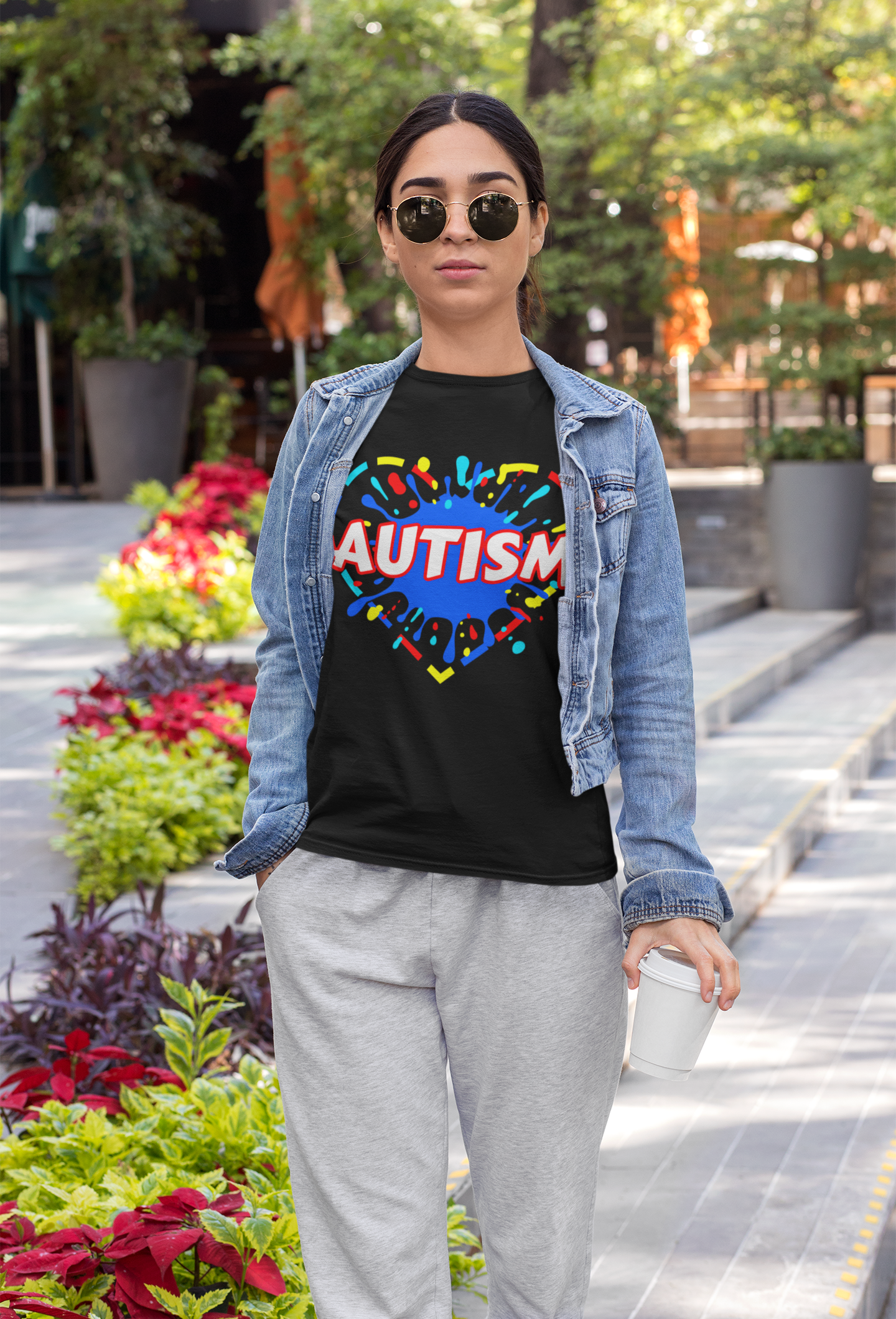 Autism colourful t-shirt