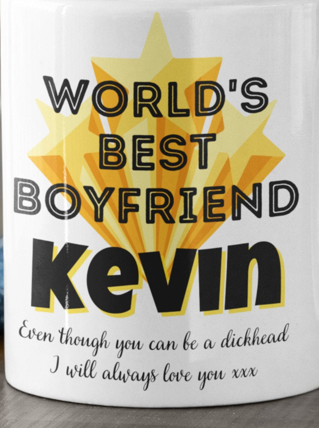 World’s Best Husband (Even Though He’s a Dickhead) Joke Mug