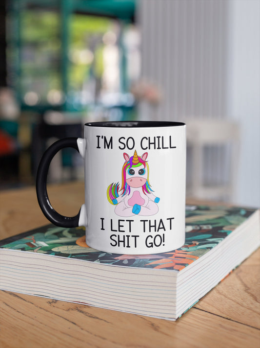 Swear mug, funny mug, swear unicorn mug, yoga unicorn mug, profanity mug