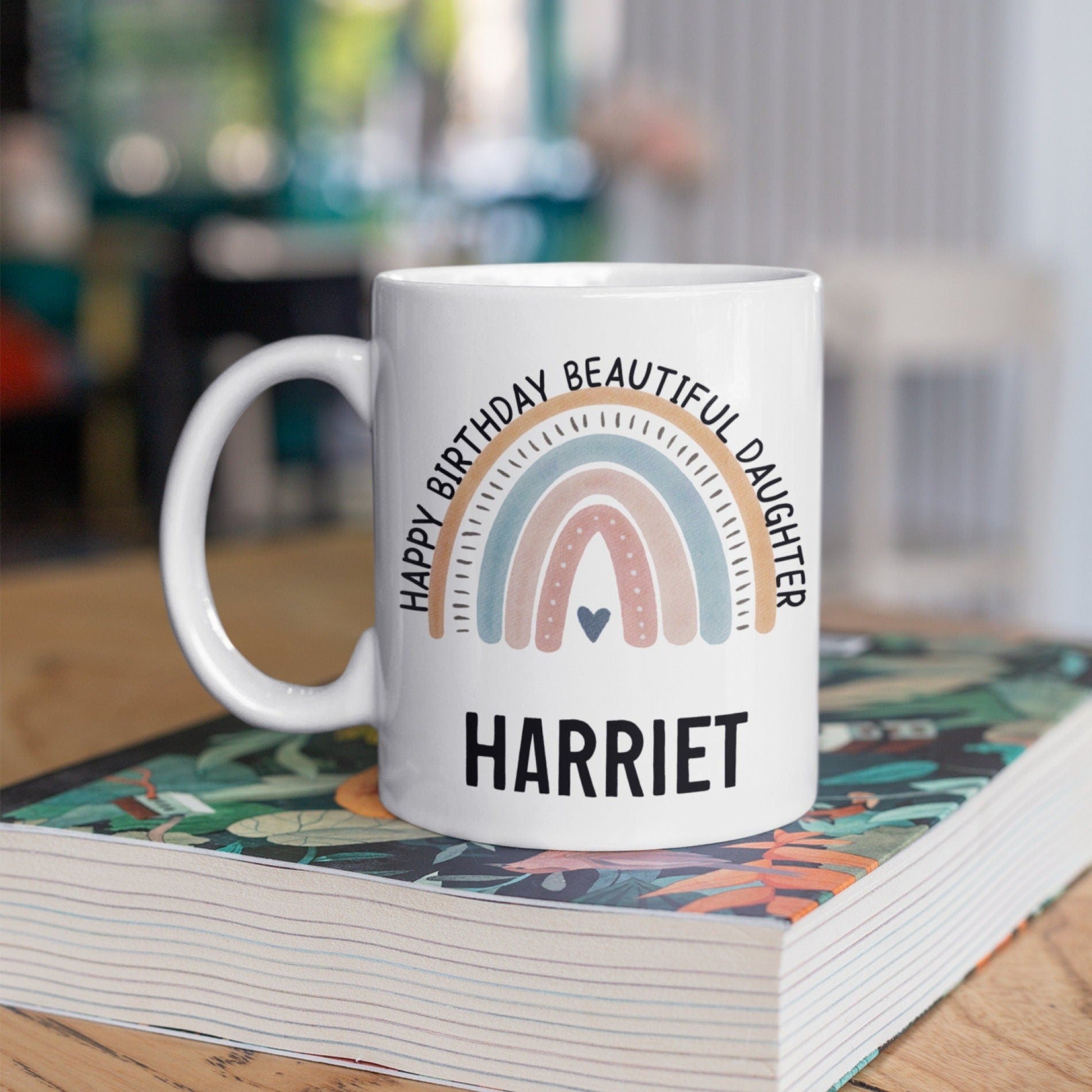 Happy birthday beautiful daughter personalised mug