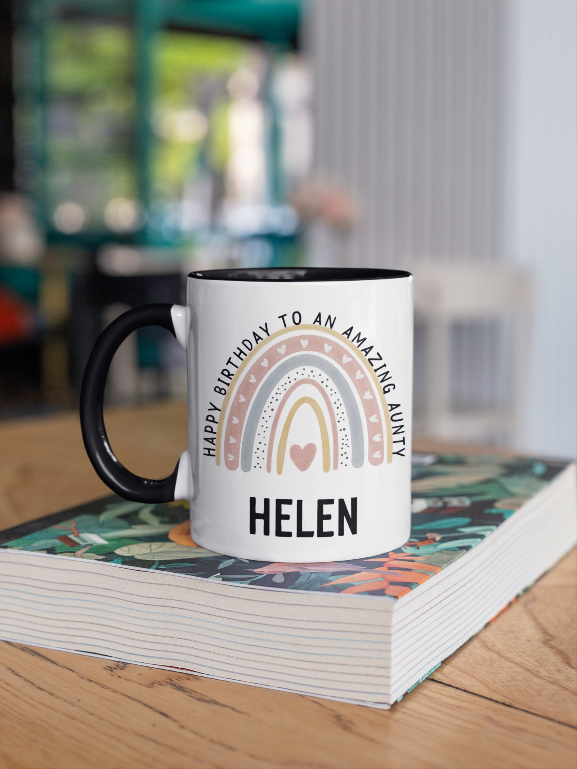 Happy birthday amazing aunty personalised coffee mug