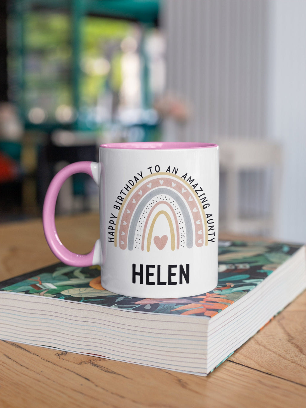 Happy birthday amazing aunty personalised coffee mug