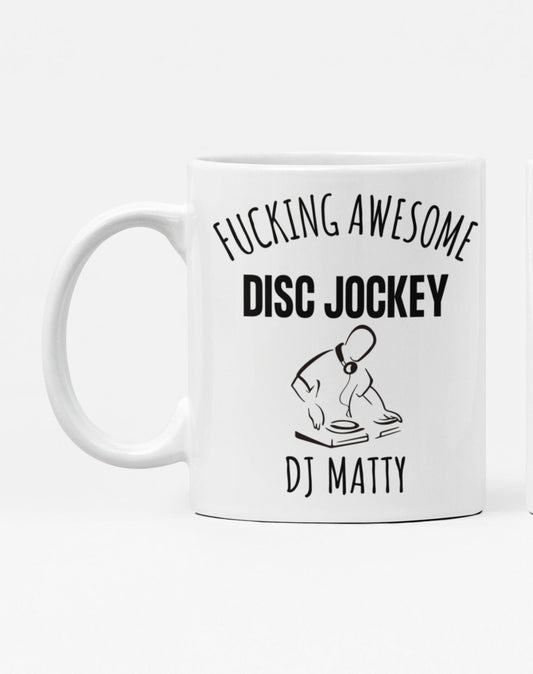 Swear Mug, Personalised DJ Mug, Brother Birthday Mug, Uncle Birthday Mug, Profanity Gift For Him, DJ Gifts for him