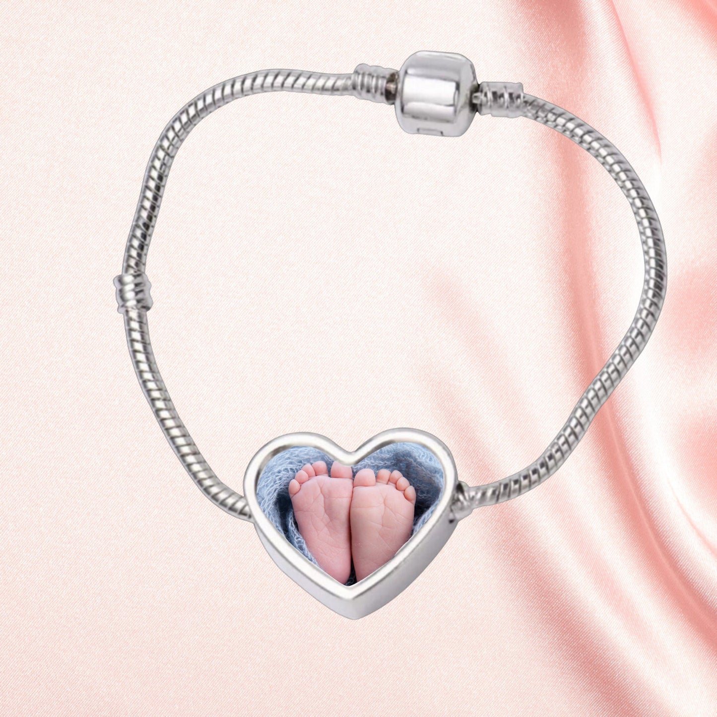Photo Charm Bracelet * Gift for Her * Women Photo Jewellery * Mum Birthday Gift