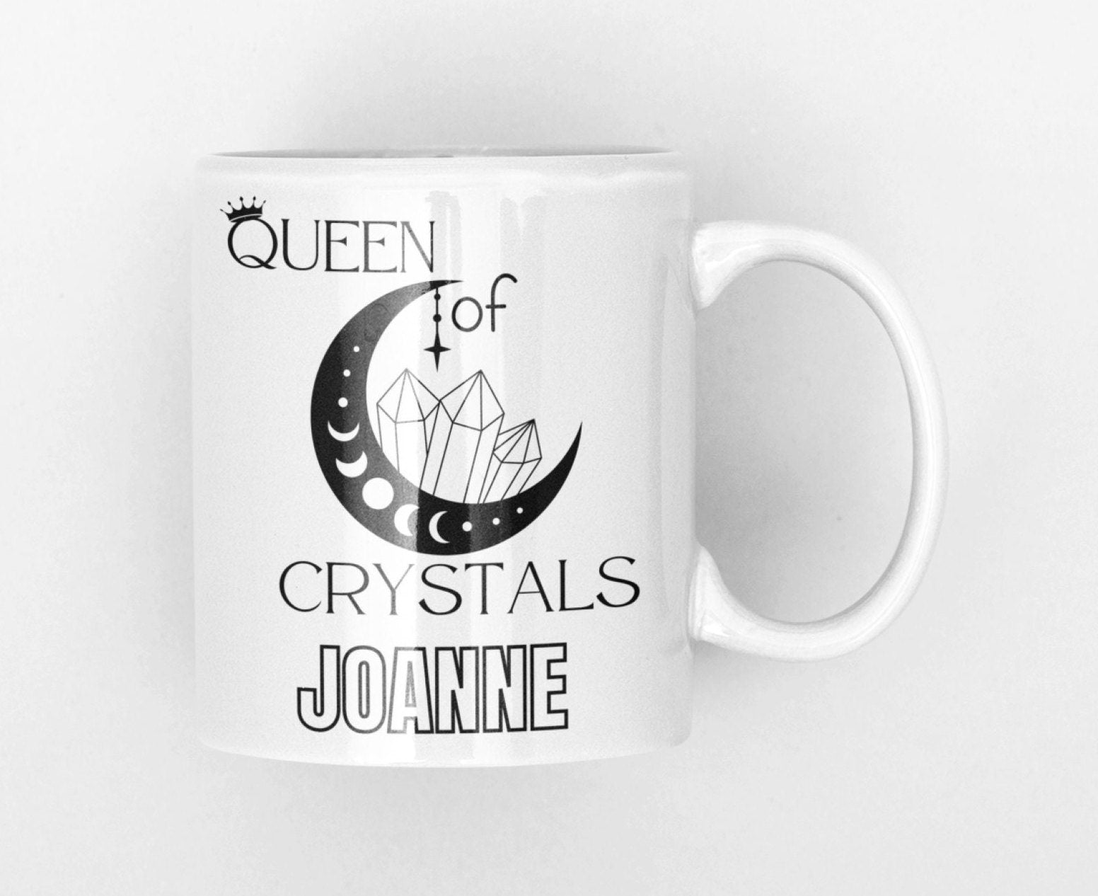 Queen of Crystals Mug | Gift for Crystal lover | Crystal Stocking Filler | Crystal Birthday Gift | Personalised Mug