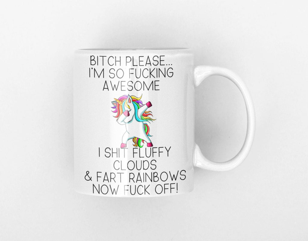 Swear Mug, Bitch Mug, unicorn mug, swear mug in uk, novelty coffee mug, mug for friend, coworker mug, profanity mug