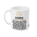 Scorpio star sign, Scorpio mug, Scorpio gift ideas, Scorpio Coffee Mug, Horoscope Gift Ideas, star sign mug, swear coffee mug, profanity mug