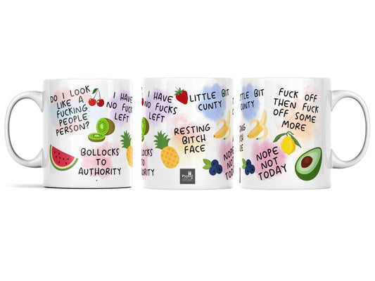 Sweary affirmations coffee mug