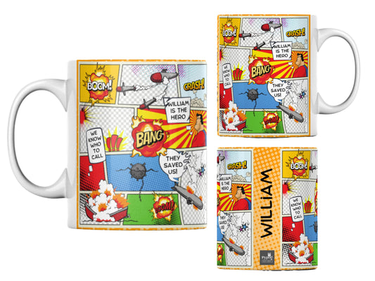 Comic Strip Personalised Mug