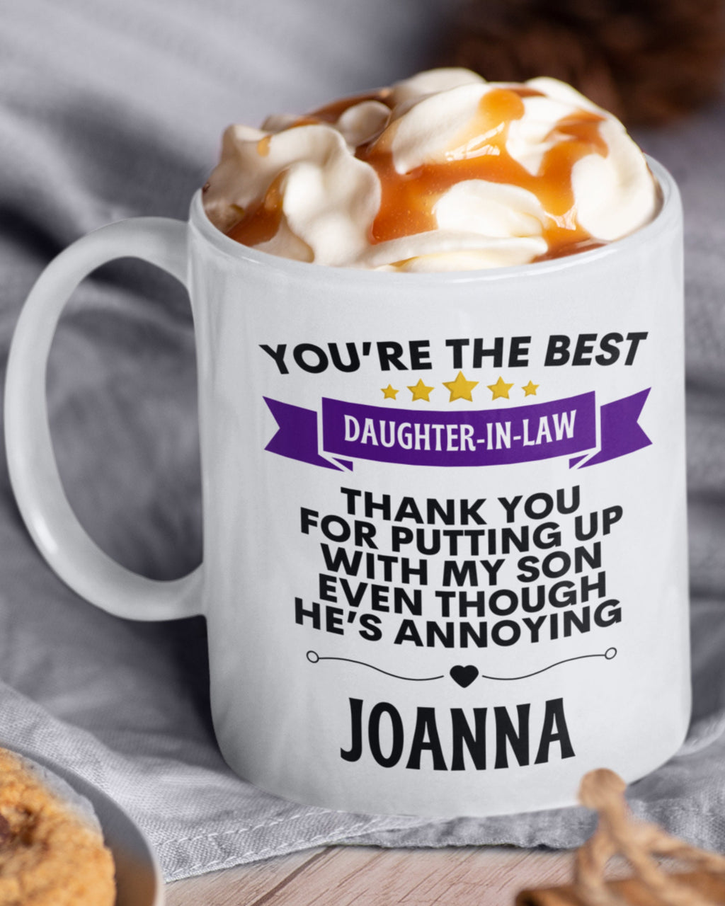 Daughter-in-law personalised mug for any occasion