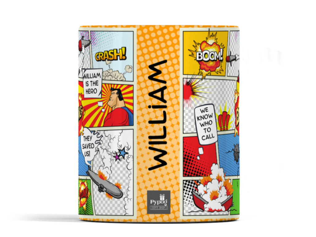 Comic Strip Personalised Mug