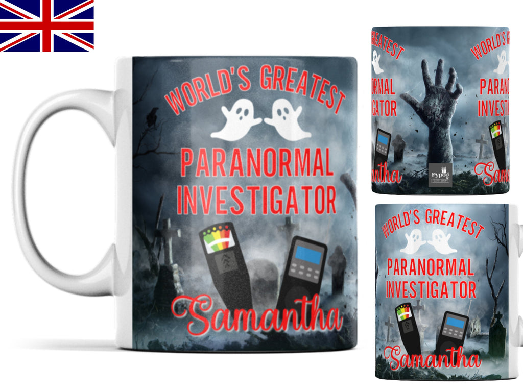 Personalised Paranormal Investigator Mug Ghost Hunting Gift