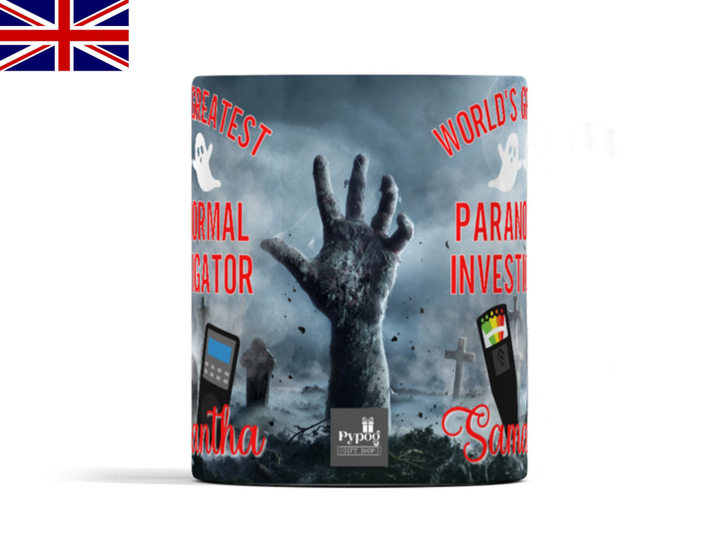 Personalised Paranormal Investigator Mug Ghost Hunting Gift