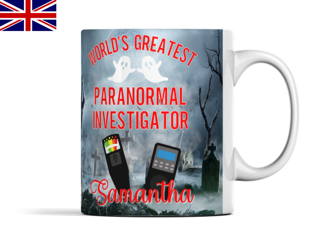 Personalised Paranormal Investigator Mug Ghost Hunting Gift