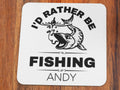 I'd rather be fishing personalised coffee mug