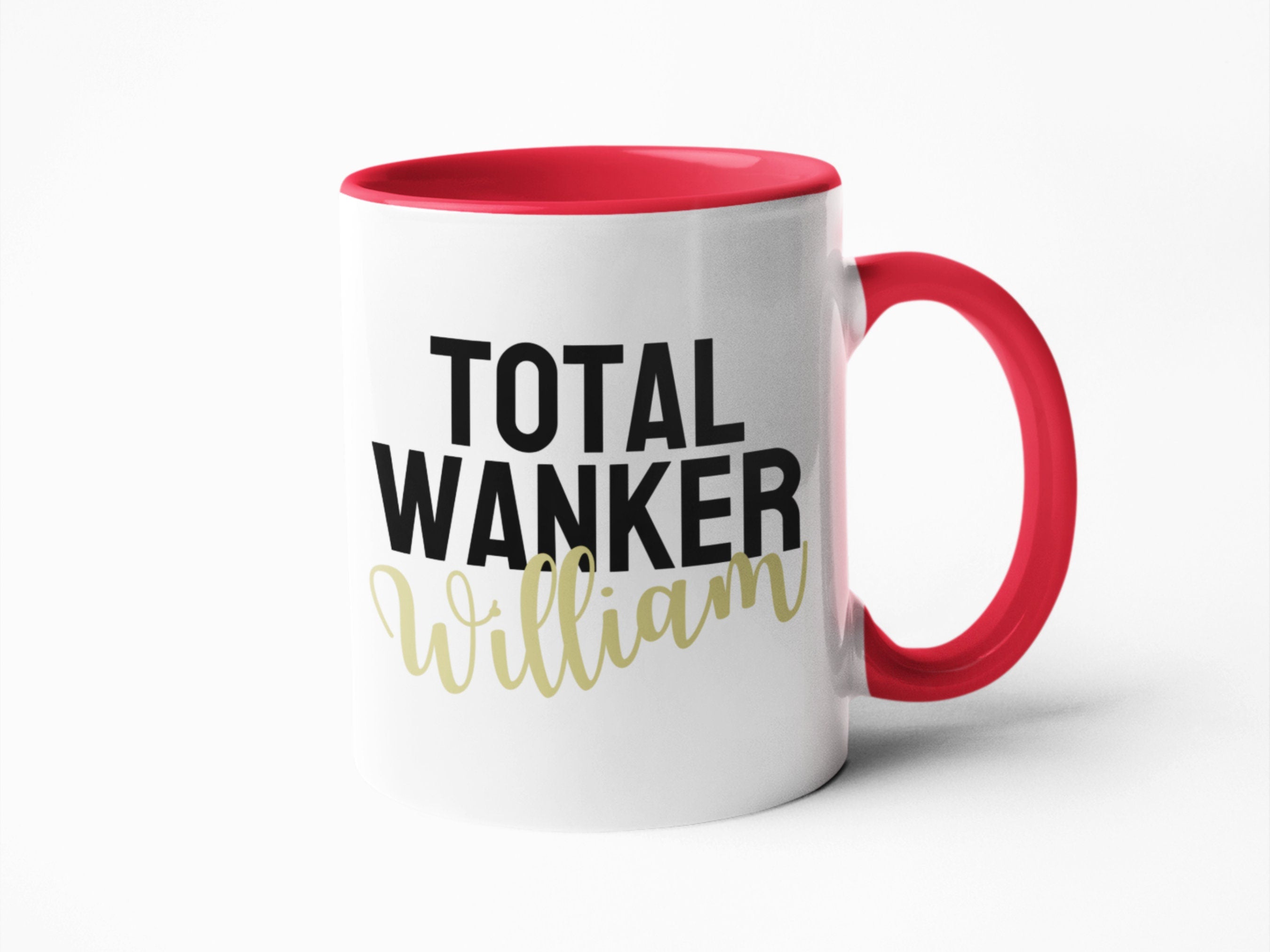 Total Wanker Mug, funny coffee mug, birthday for him gifts