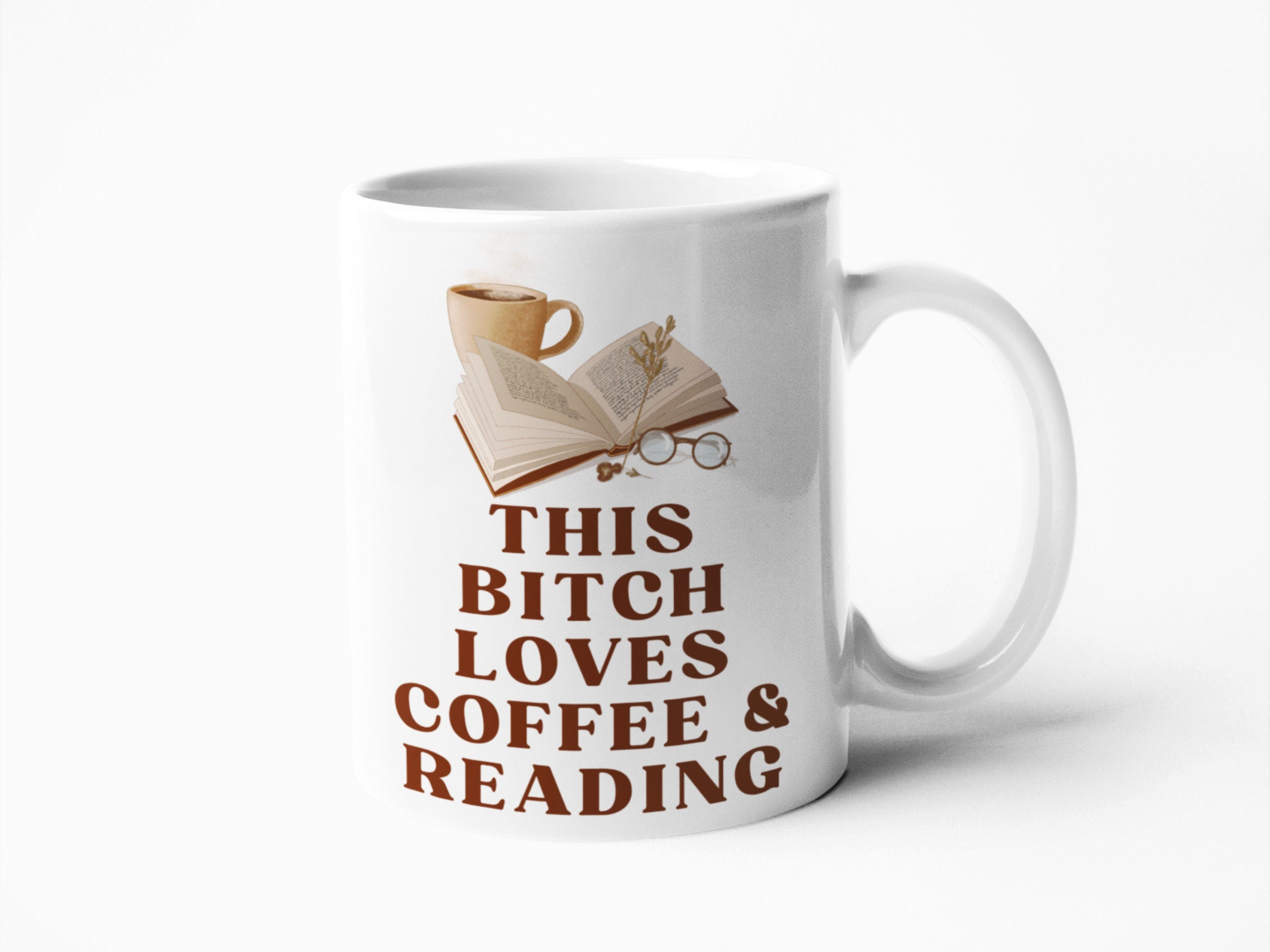 Reading and coffee mug, book lover gifts, big coffee mug for her, Birthday Gift for Best Friend , book worm gifts