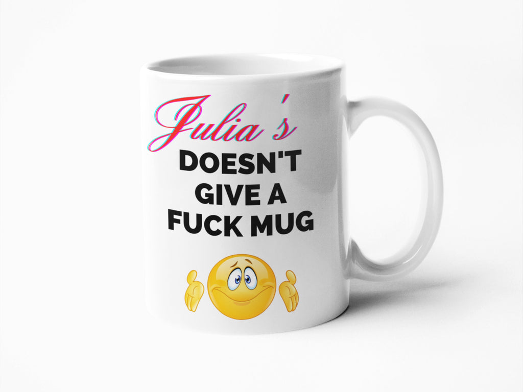 Does not give a fuck Personalised mug