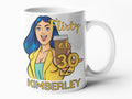 Flirty at 30 personalised pop art coffee mug